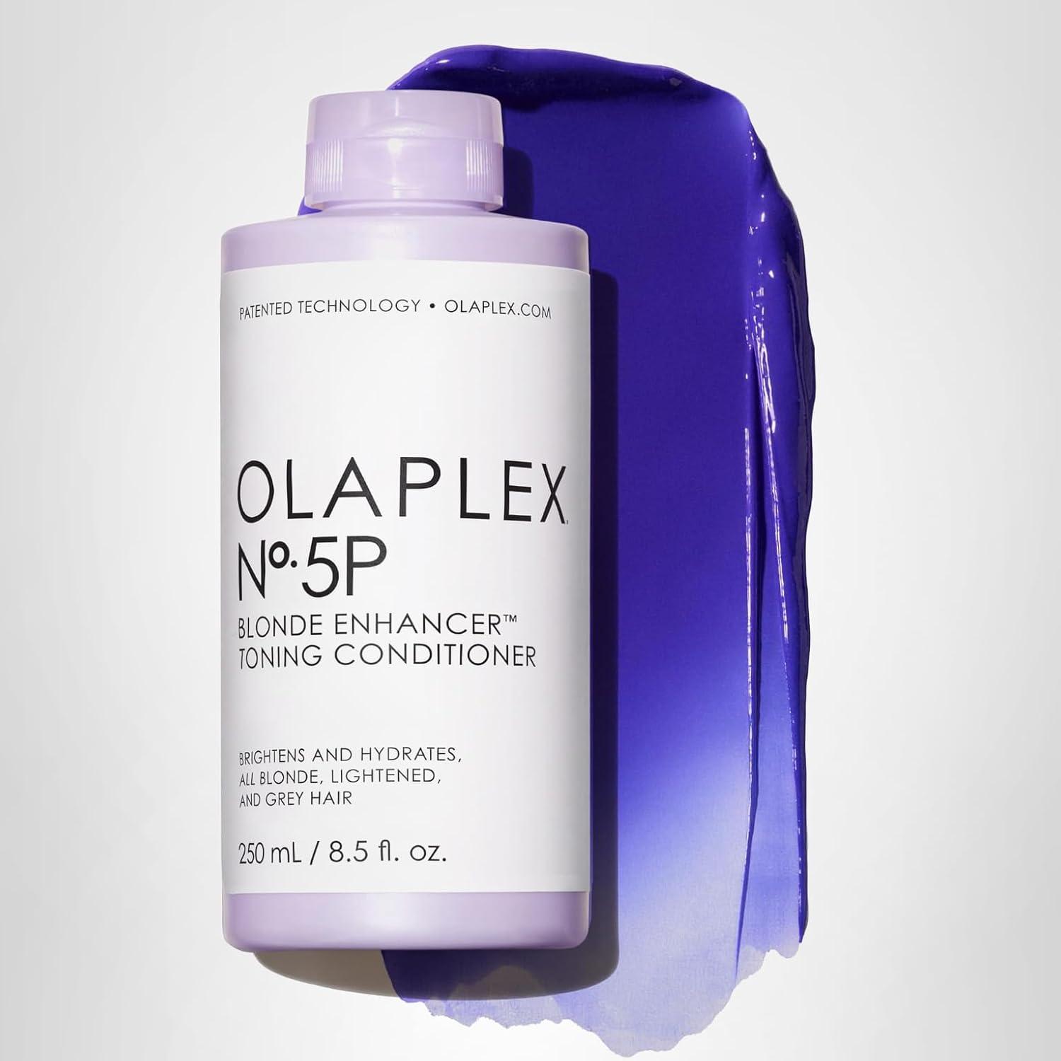 imageOlaplex No 5P Blonde Enhancer Purple Toning Conditioner Repairs Hydrates amp Brightens All Blonde Lightened amp Grey Hair85 Fl Oz Pack of 1
