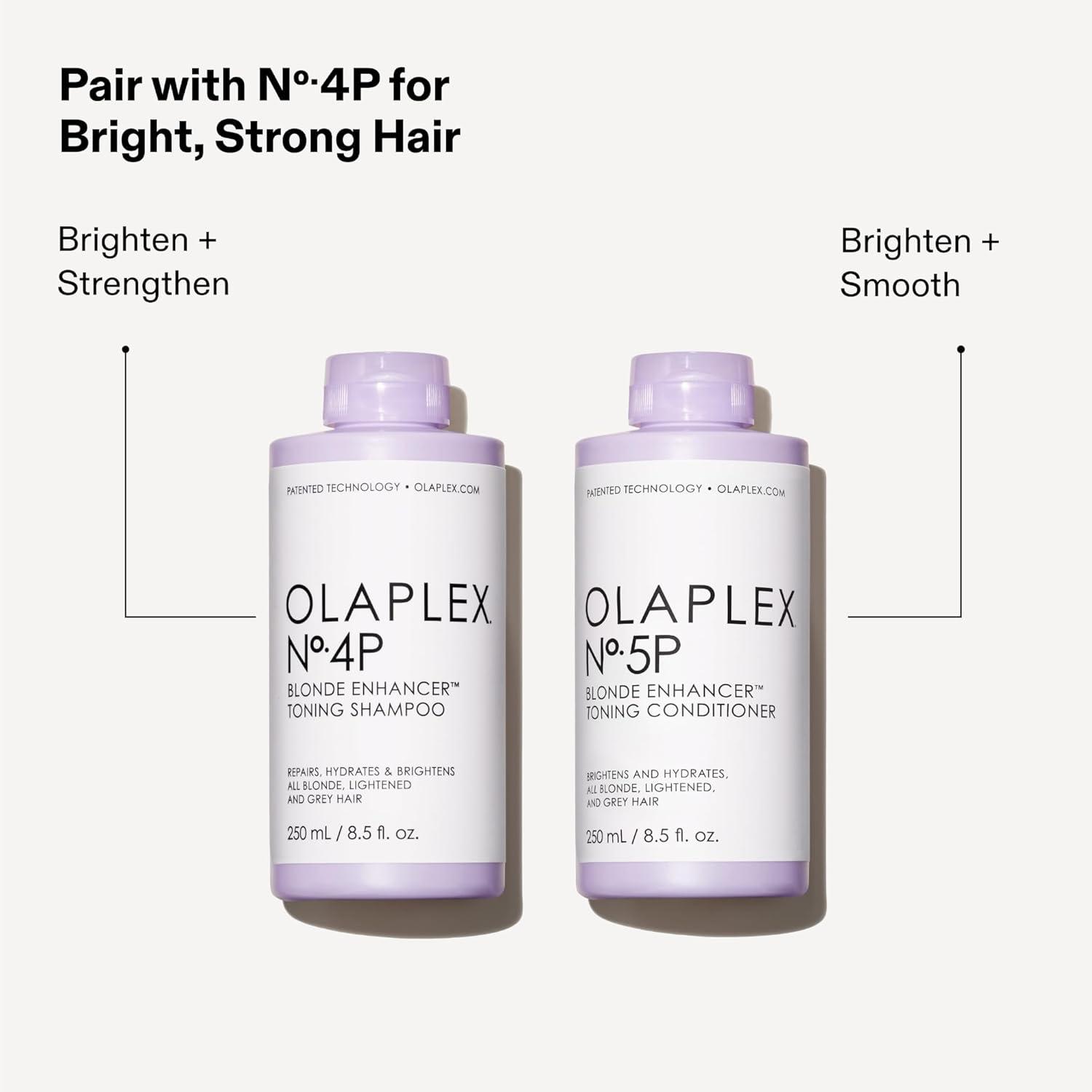 imageOlaplex No 5P Blonde Enhancer Purple Toning Conditioner Repairs Hydrates amp Brightens All Blonde Lightened amp Grey Hair85 Fl Oz Pack of 1