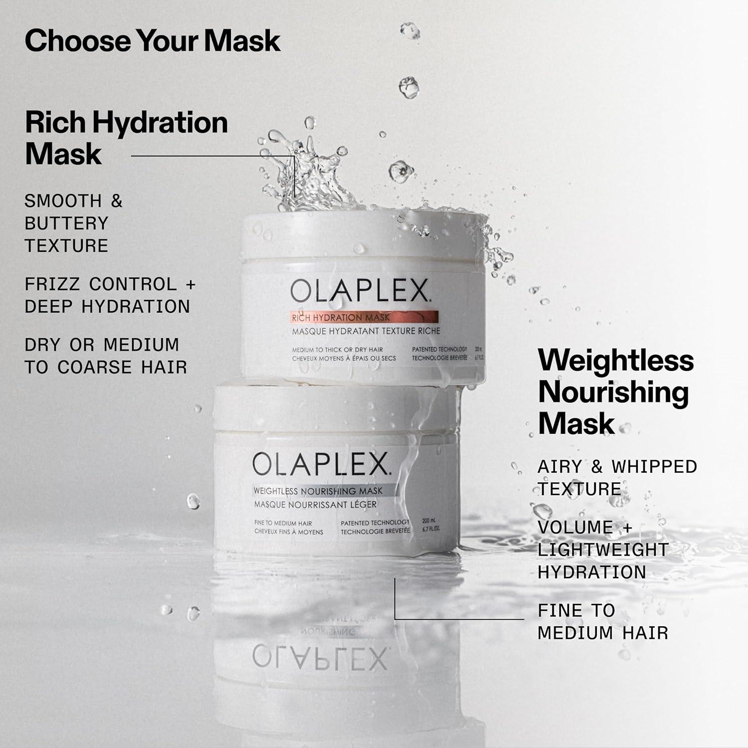 imageOlaplex Weightless Nourishing Mask Cuticle Sealing Mask Hydrate amp Volumize For Fine to Medium Hair 200 ml 67 Fl Oz