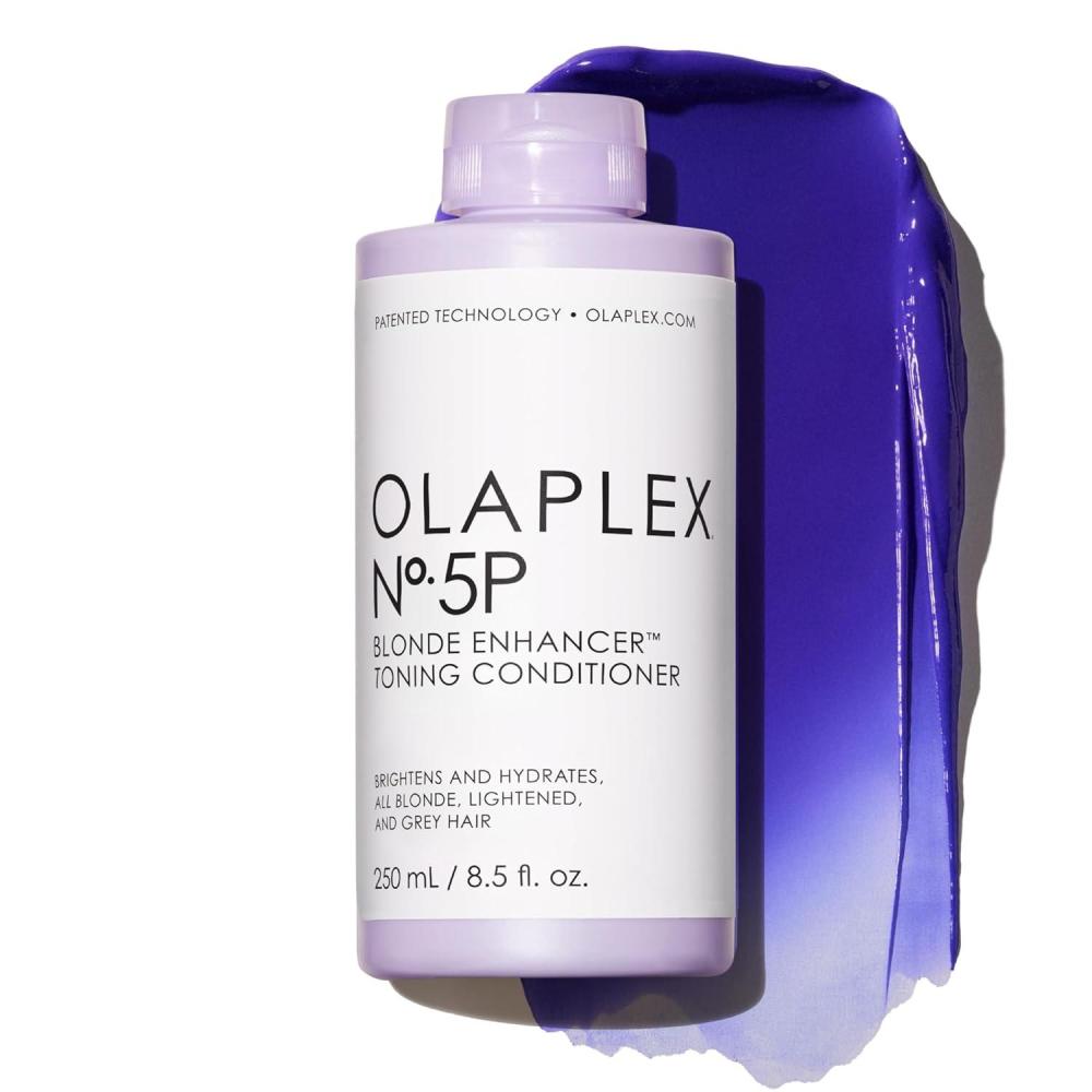 imageOlaplex No 5P Blonde Enhancer Purple Toning Conditioner Repairs Hydrates amp Brightens All Blonde Lightened amp Grey Hair85 Fl Oz Pack of 1